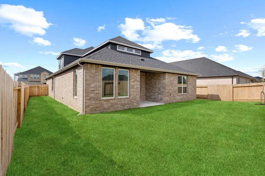 Exterior details and patio area of a home in Alexander, Pearland (Image 3). Exterior details and patio area of a home in Alexander, Pearland (Image 3).