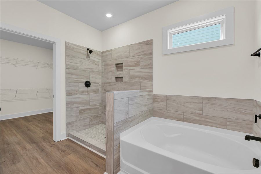 Walk in shower- glass coming!