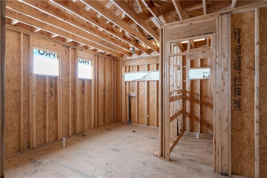 In-progress construction of a new home in , Fairburn, GA (Image 39).