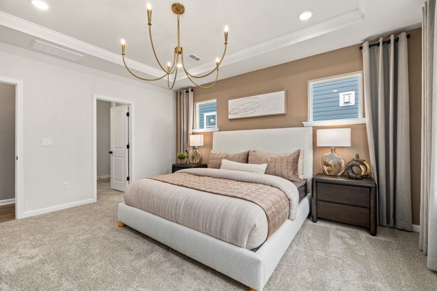Representative furnished interior of a home built from the Kirby by Pulte Homes in Henley Village, Burlington (Image 23). Representative furnished interior of a home built from the Kirby by Pulte Homes in Henley Village, Burlington (Image 23).