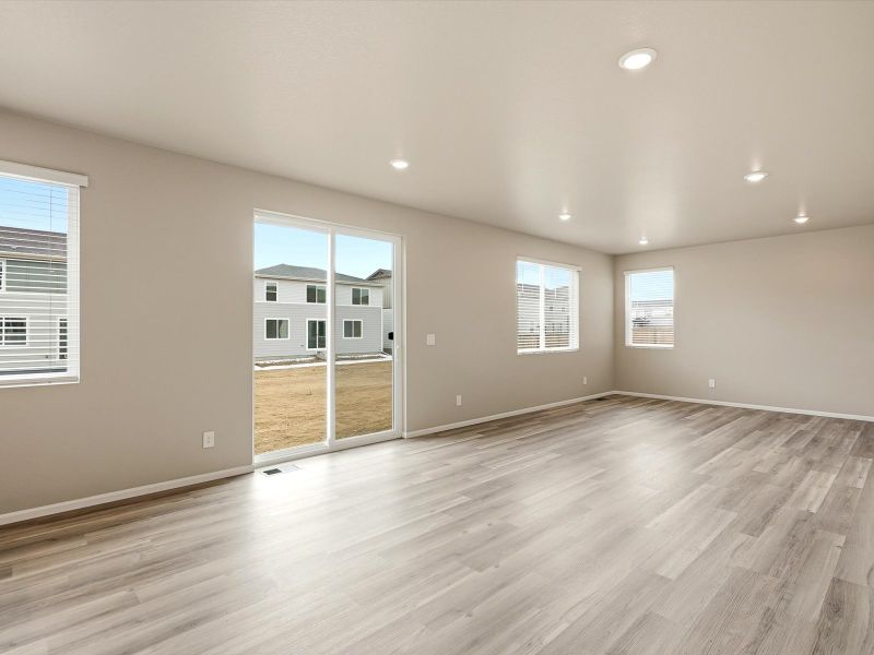 Spacious, unfurnished interior of a new home in Poudre Heights: The Lakes Collection, Windsor (Image 11).