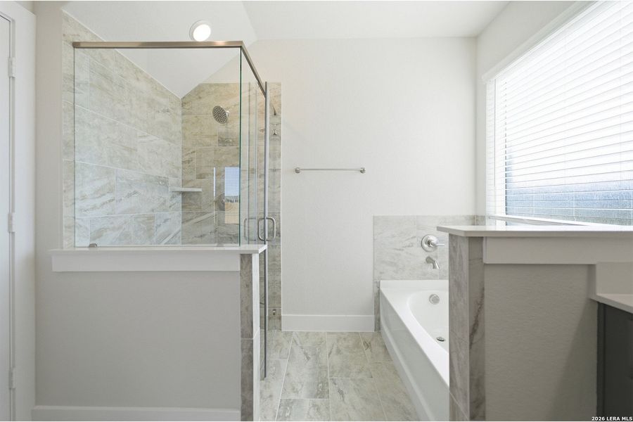 Furnished interior view inside a new home in The Woodlands at Medina Hills, Mico (Image 13).