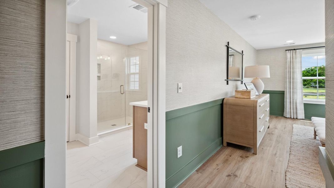 Furnished interior view inside a new home in Creekside at Andrews, Summerville (Image 35).