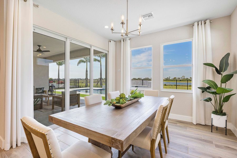 Representative furnished interior of a home built from the Charlotte by William Ryan Homes in The Sanctuary – Royal Collection, Punta Gorda (Image 29). Representative furnished interior of a home built from the Charlotte by William Ryan Homes in The Sanctuary – Royal Collection, Punta Gorda (Image 29).