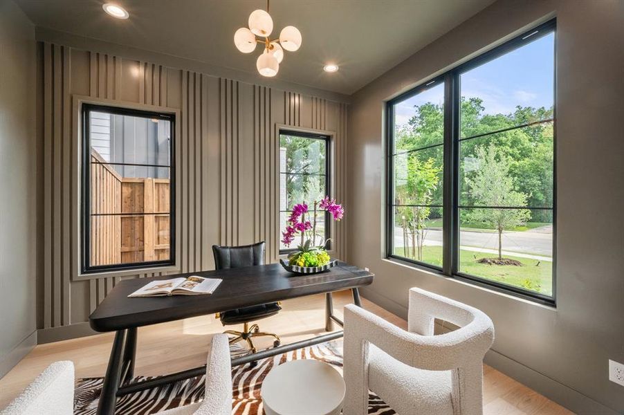 Furnished interior view inside a new home in , Dallas (Image 12).