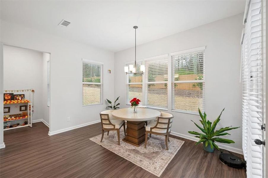 Furnished interior view inside a new home in Enclave at Edgewater, Holly Springs (Image 19).