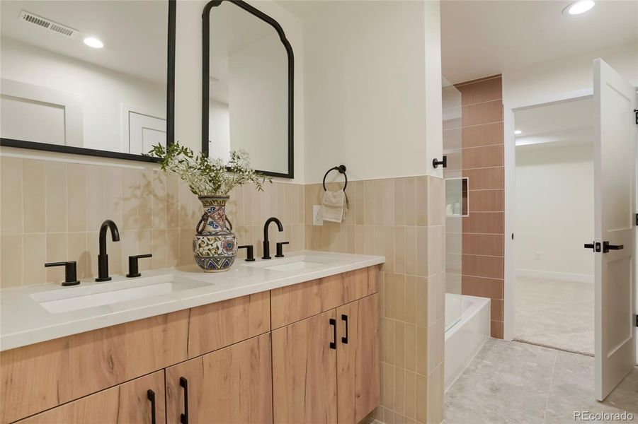 Furnished interior view inside a new home in , Denver (Image 22). Furnished interior view inside a new home in , Denver (Image 22).