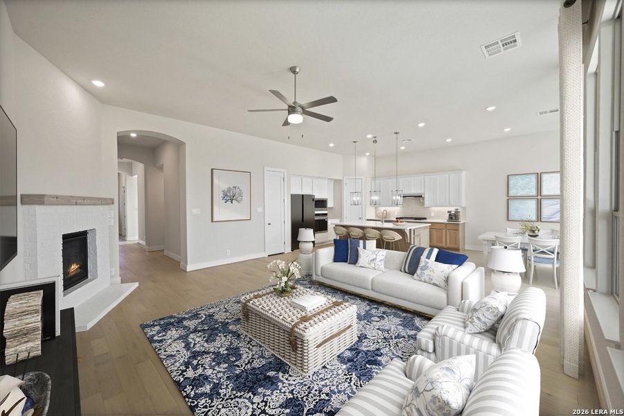 Furnished interior view inside a new home in Davis Ranch, San Antonio (Image 10).