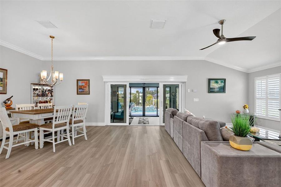 Furnished interior view inside a new home in , The Villages (Image 8).