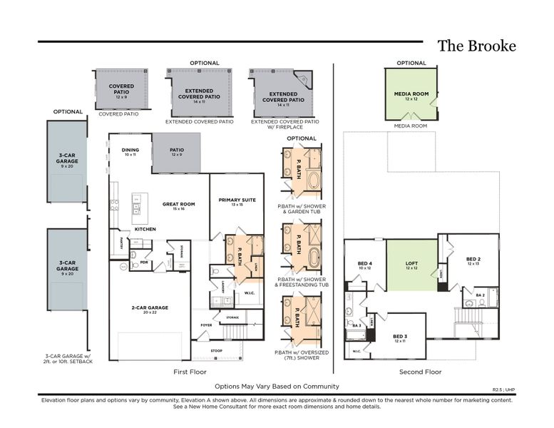 The Brooke with 3-Car Garage (R2.5)