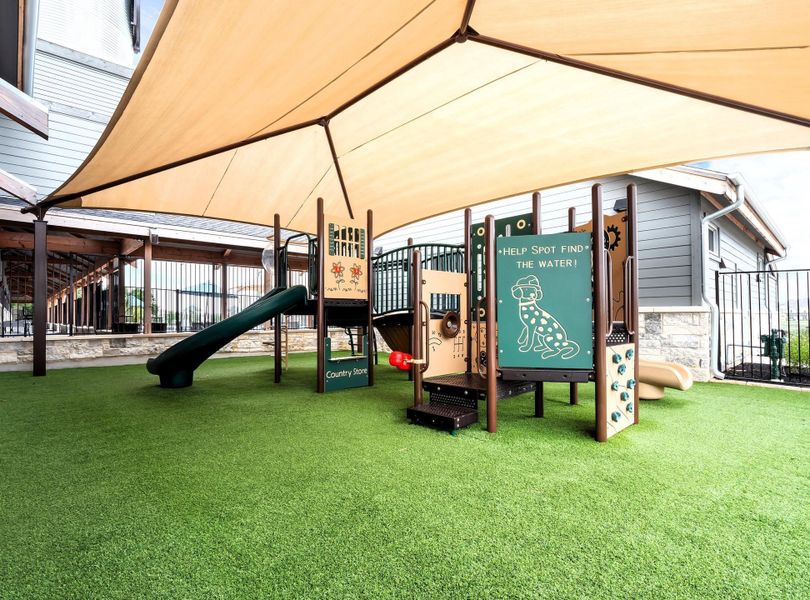 There's playgrounds including this awesome shaded one perfect for summer. There's playgrounds including this awesome shaded one perfect for summer.
