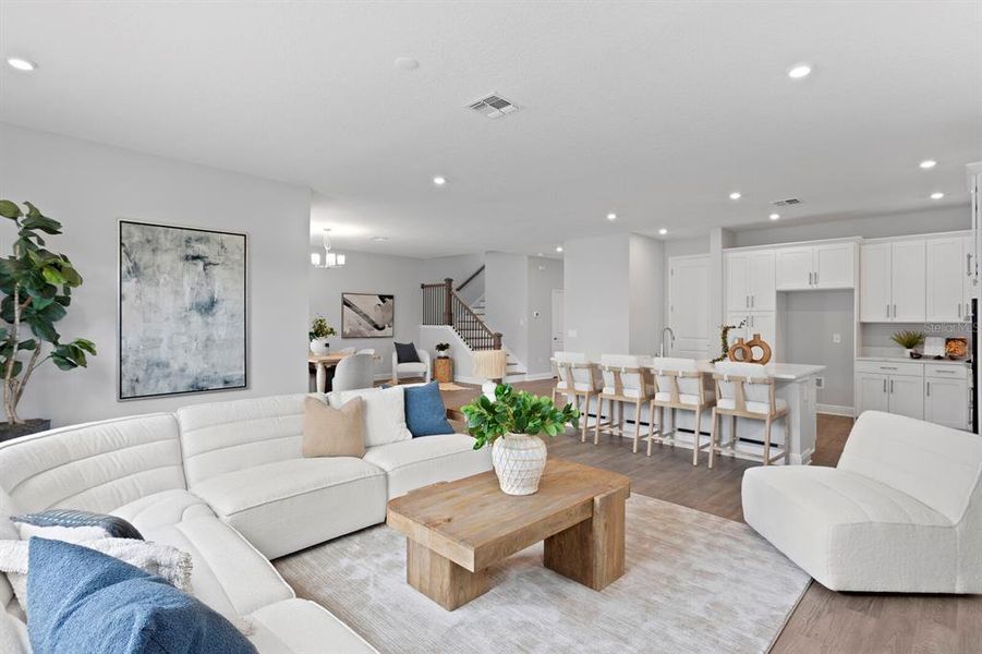 Furnished interior view inside a new home in , Tampa (Image 24).