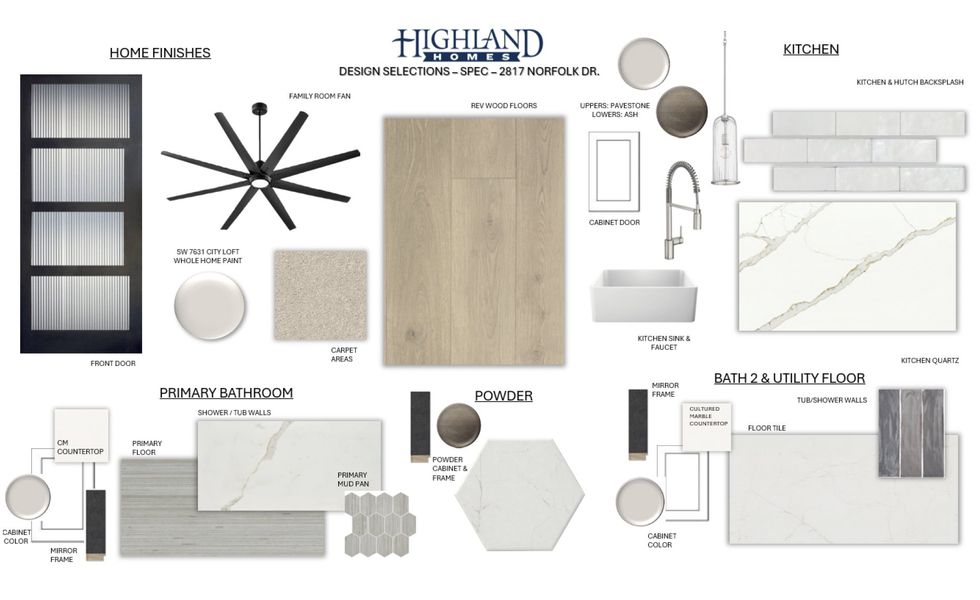 Sample of building materials used in homes in Cambridge Crossing: 50ft. lots, Celina (Image 49). Sample of building materials used in homes in Cambridge Crossing: 50ft. lots, Celina (Image 49).