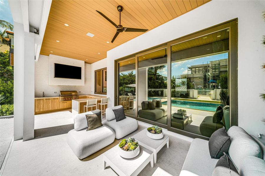 Furnished interior view inside a new home in , Ocean Ridge (Image 48).