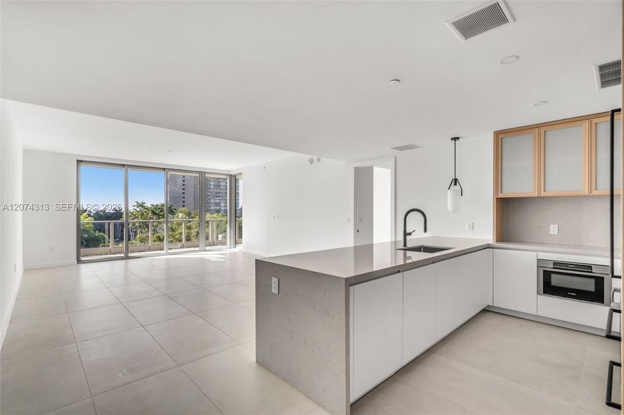 Furnished interior view inside a new home in , Miami (Image 12).