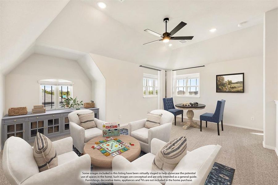 Furnished interior view inside a new home in Waterscape, Royse City (Image 13).