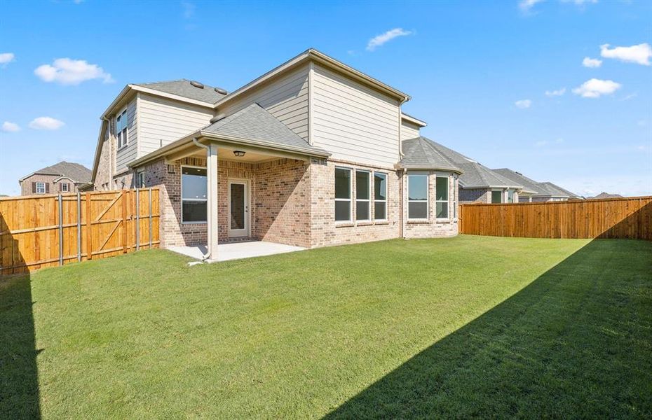 Large fenced in back yard