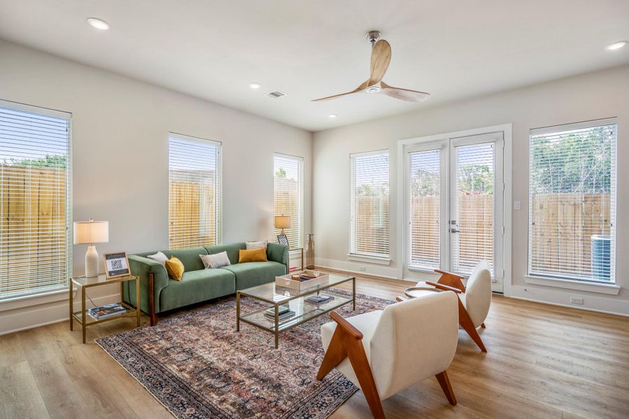 Furnished interior view inside a new home in , Houston (Image 26). Furnished interior view inside a new home in , Houston (Image 26).