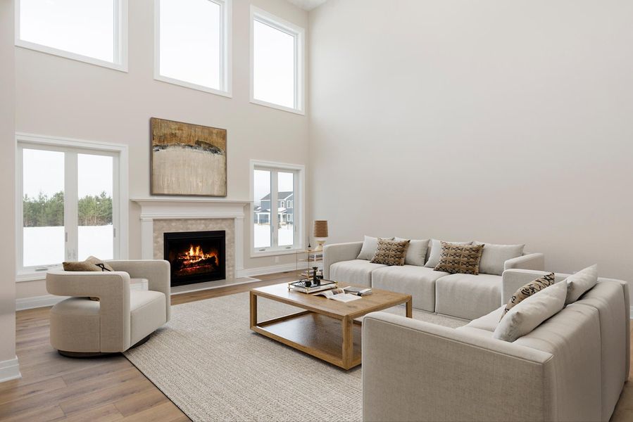Representative furnished interior of a home built from the The Brady by Forbes Capretto Homes in Birdsong Estates, Orchard Park (Image 11).