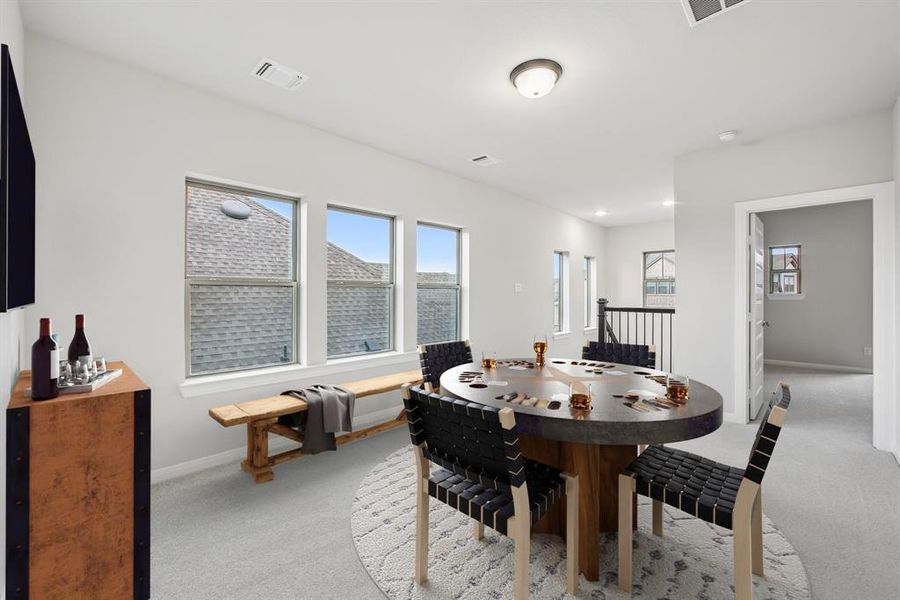 Furnished interior view inside a new home in Karis - Cottage Series, Crowley (Image 15).