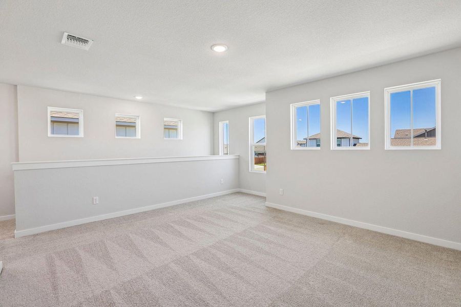 Spacious, unfurnished interior of a new home in Avery Centre, Round Rock (Image 16). Spacious, unfurnished interior of a new home in Avery Centre, Round Rock (Image 16).