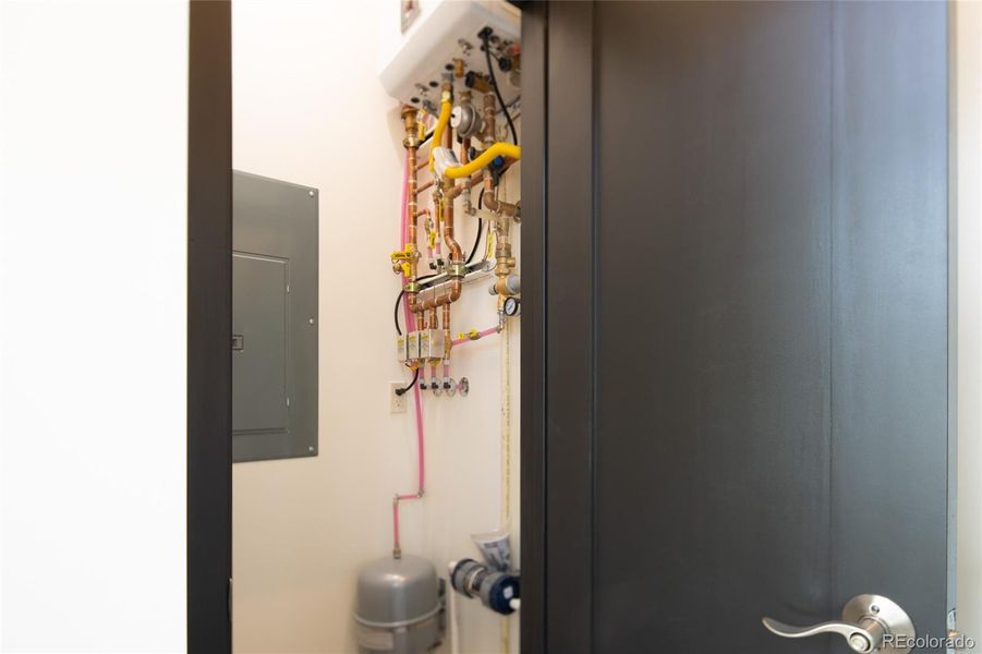 mechanical room with On Demand water