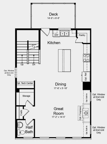 2D floor plan layout of this home in Rosewood Farm, Lawrenceville, GA (Image 5).