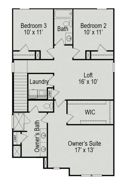 2D floor plan layout of this home in Jackson Hills, Clarksville, TN (Image 3). 2D floor plan layout of this home in Jackson Hills, Clarksville, TN (Image 3).