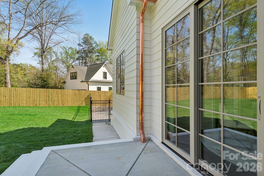 Exterior details and patio area of a home in , Charlotte (Image 26). Exterior details and patio area of a home in , Charlotte (Image 26).