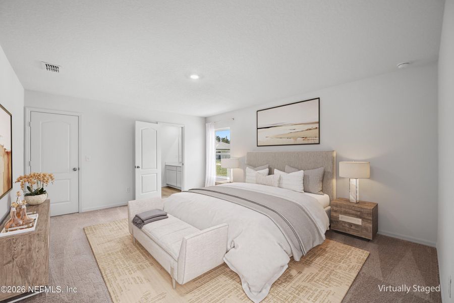 Furnished interior view inside a new home in Westport Landing, Jacksonville (Image 13).
