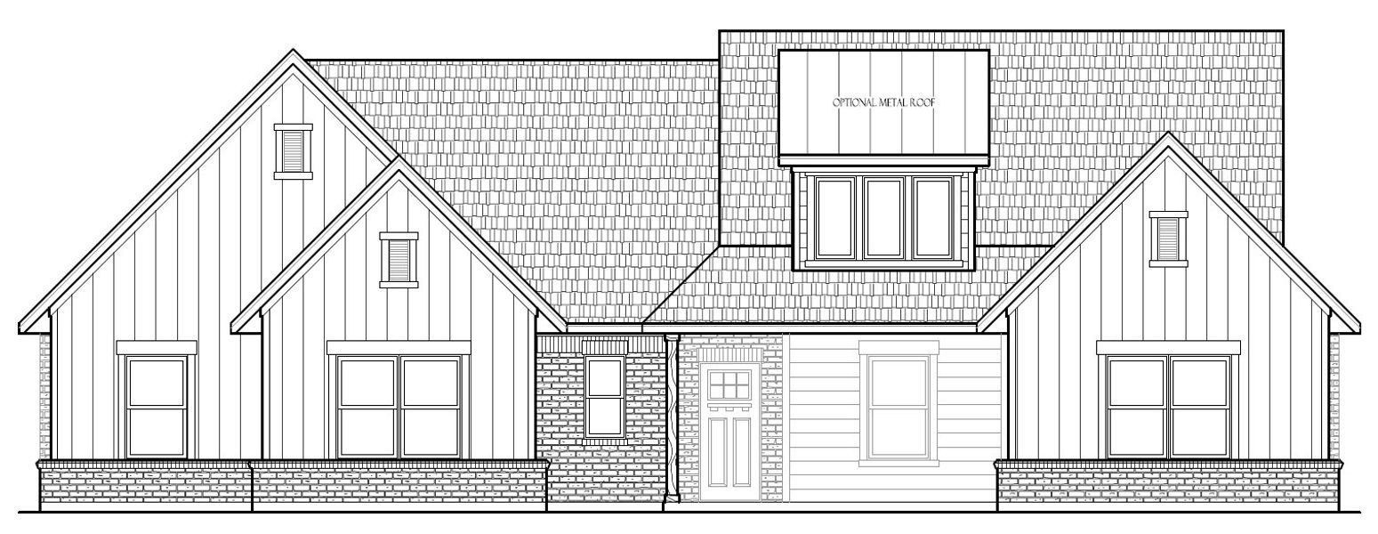 Exterior rendering of this home design in Honeysuckle Ranch, Paradise, TX (Image 4).