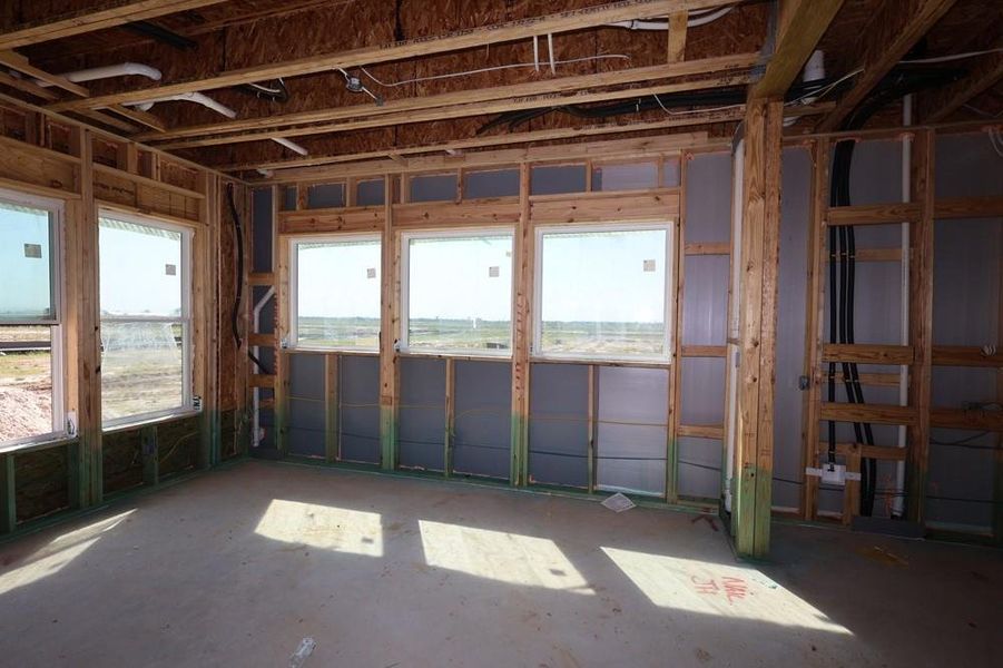 Spacious, unfurnished interior of a new home in Easthaven at Bridgeland Central - Horizon Collection, Cypress (Image 10). Spacious, unfurnished interior of a new home in Easthaven at Bridgeland Central - Horizon Collection, Cypress (Image 10).