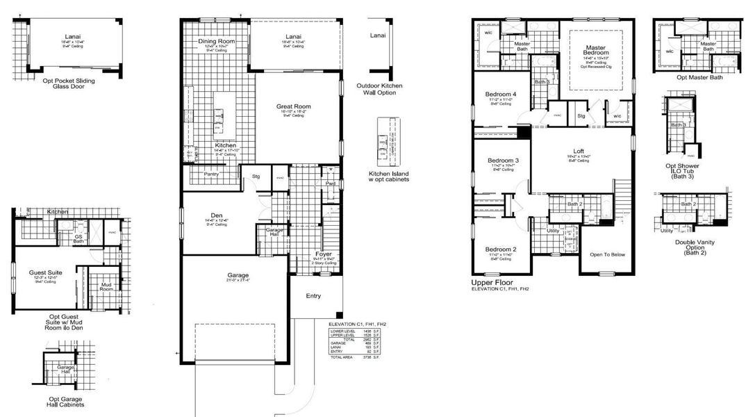 2D floor plan layout of this home in Windward, Lakewood Ranch, FL (Image 3). 2D floor plan layout of this home in Windward, Lakewood Ranch, FL (Image 3).