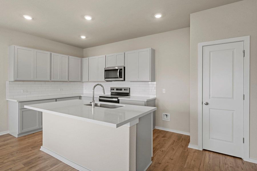 Center Island in Kitchen