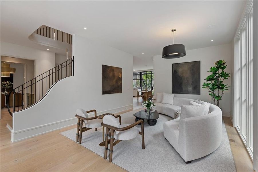 Furnished interior view inside a new home in , Atlanta (Image 39).