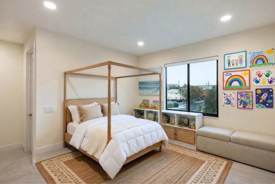 Virtually Staged. Photo has been digitally enhanced with furniture and décor for illustrative purposes only.