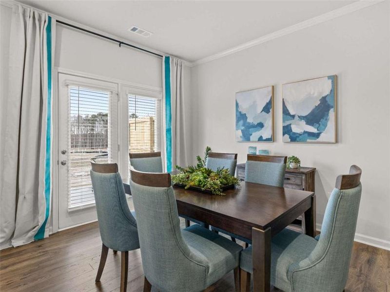 Furnished interior view inside a new home in Rosewood Farms, Acworth (Image 14).