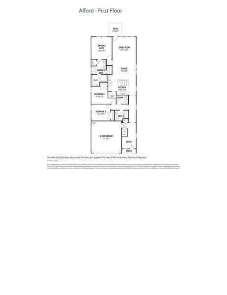 Alford Floor Plan Alford Floor Plan