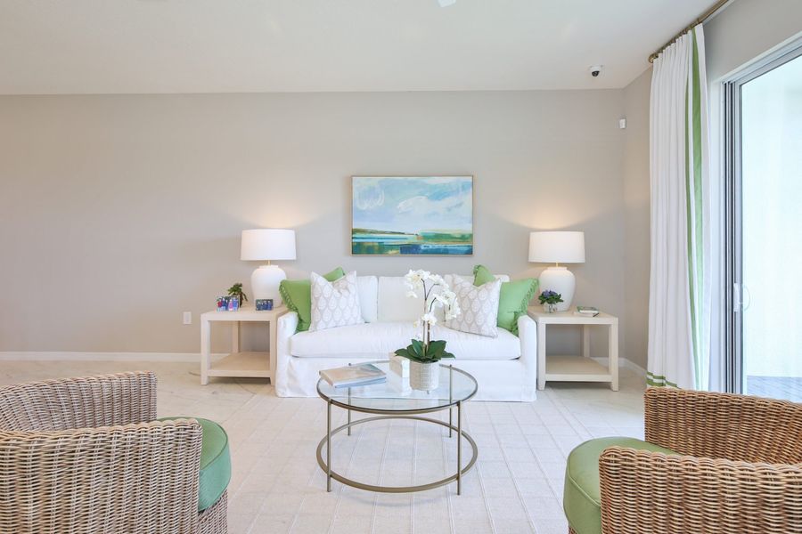 Furnished interior view inside a new home in Palm Grove, Lakewood Ranch (Image 9).