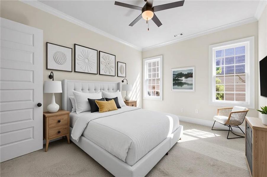 Furnished interior view inside a new home in , Dacula (Image 13).