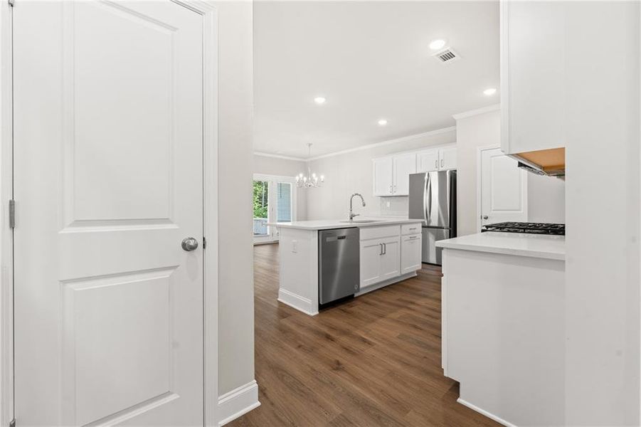 Furnished interior view inside a new home in , Duluth (Image 5).