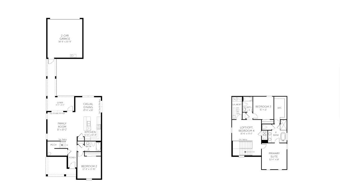 2D floor plan layout for the Berkley - 40' Homesites by Dream Finders Homes in Hamlin Meadows, Winter Garden, FL (Image 3). 2D floor plan layout for the Berkley - 40' Homesites by Dream Finders Homes in Hamlin Meadows, Winter Garden, FL (Image 3).