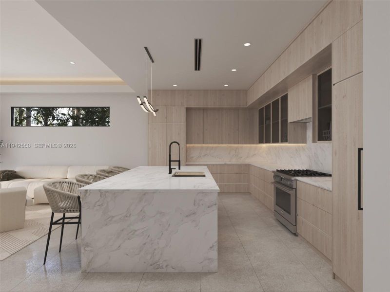 Furnished interior view inside a new home in , Fort Lauderdale (Image 15).