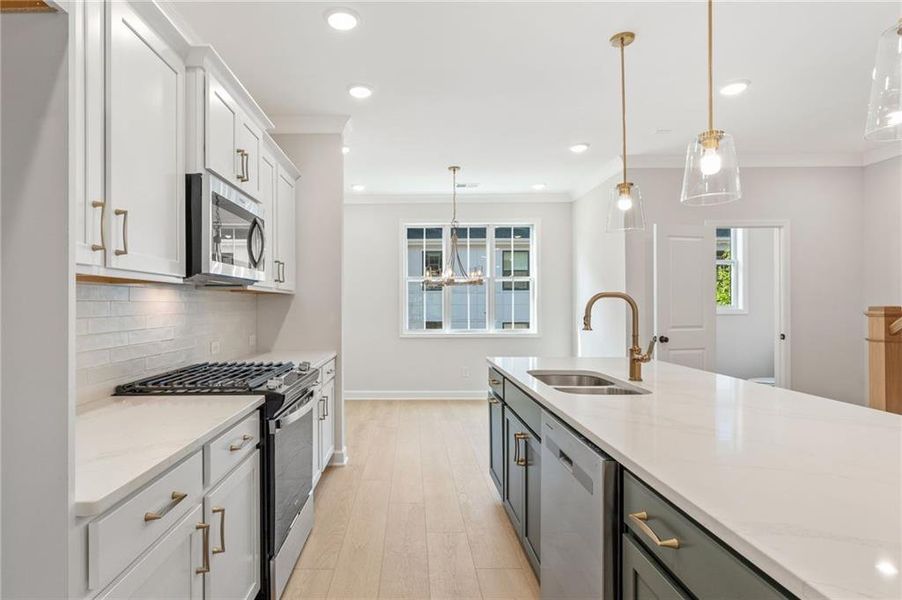Furnished interior view inside a new home in Townes at South Main, Kennesaw (Image 13).