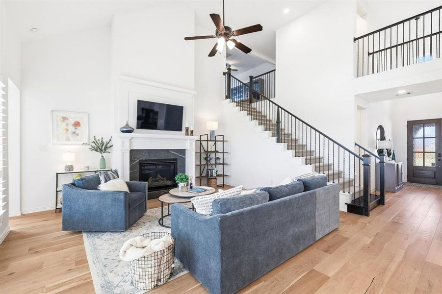 Furnished interior view inside a new home in , Haslet (Image 8).