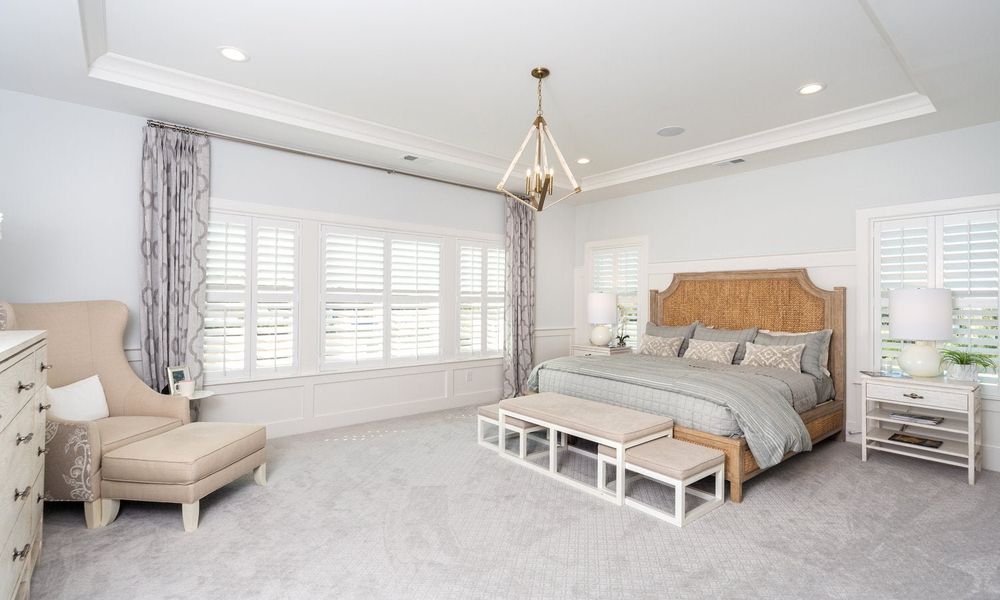 Representative furnished interior of a home built from the Coronado by Classica Homes in Weddington Grove, Weddington (Image 19).