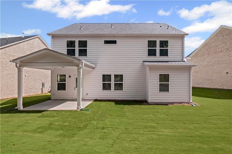 Front exterior of a new home in Briar Creek, Atlanta, GA, highlighting curb appeal (Image 15).