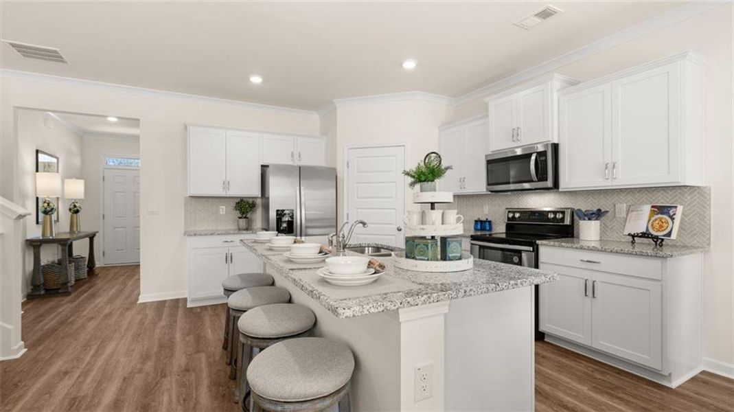Furnished interior view inside a new home in Kingston Ranch at Lake Oconee, Buckhead (Image 70).
