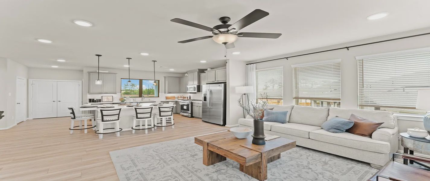 Representative furnished interior of a home built from the Hawkins by Chesmar Homes in Sienna Courtyard, Missouri City (Image 5).