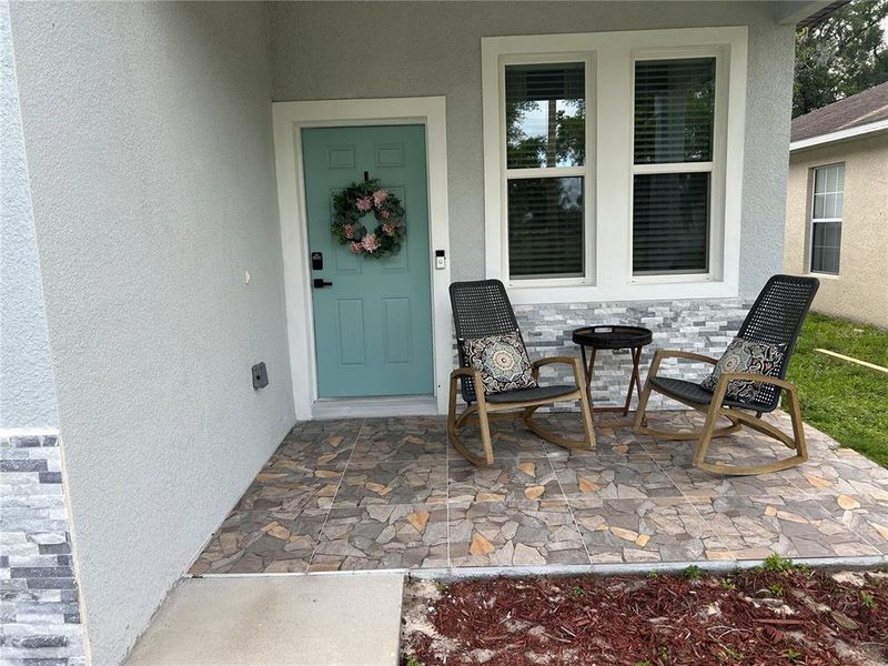 Exterior details and patio area of a home in , Sanford (Image 2). Exterior details and patio area of a home in , Sanford (Image 2).
